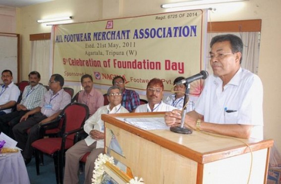 6 charter of demand placed by All footwear Merchant Association at Press club. 6 charter of demand placed by All footwear Merchant Association at Press club.